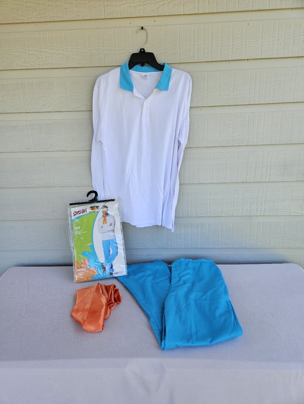 Scooby-Doo Fred Jones Halloween Costume Adult Large 3 Pieces Spirit Store